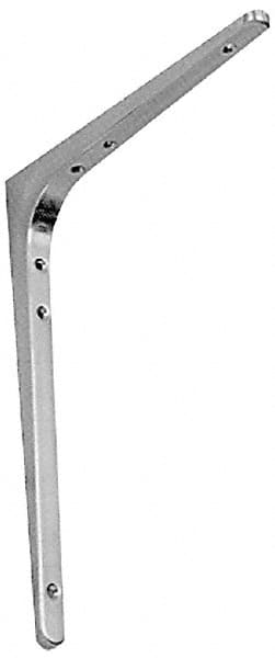 Sugatsune - 78 Lb Capacity, Satin Stainless Steel Coated, Shelf Bracket - 9-7/16" Long, 11-7/8" Wide - Americas Industrial Supply