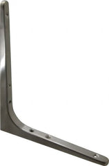 Sugatsune - 62 Lb Capacity, Satin Stainless Steel Coated, Shelf Bracket - 7-7/8" Long, 9-7/16" Wide - Americas Industrial Supply