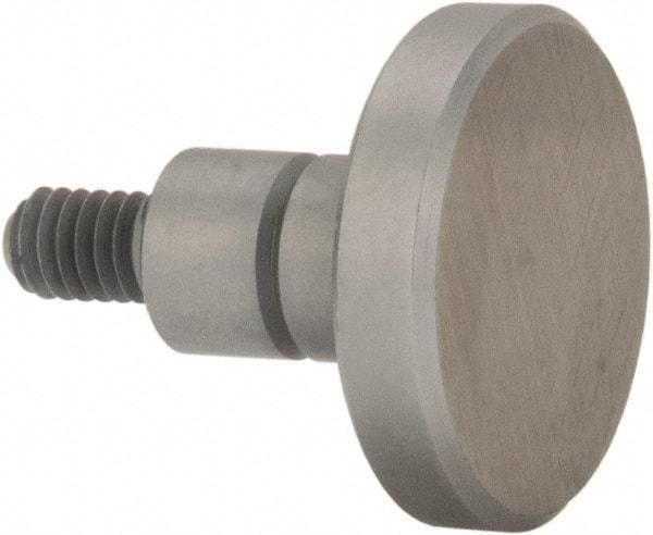 Mitutoyo - #4-48, 1/2" Ball Diam, Carbide Flat Contact Point - 3/8" Contact Point Length, Use with AGD 1,2,3,4 - Americas Industrial Supply