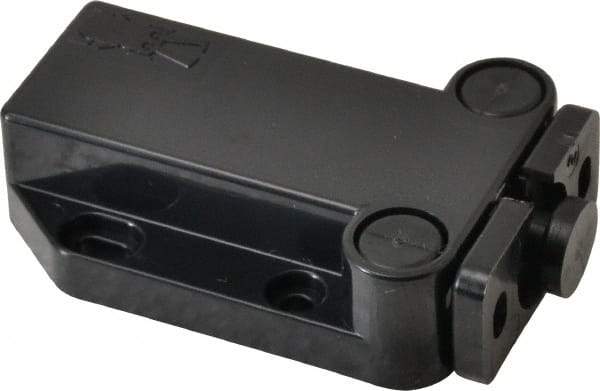 Sugatsune - 2-1/4" Long x 1-3/8" Wide x 5/8" High, Plastic Safe Push Latch - MC-37 Catch - Black Coated - Americas Industrial Supply