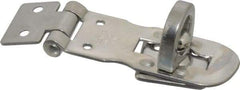 Sugatsune - 2-9/16" Long x 15/16" Wide, Durable Hasp - Stainless Steel - Americas Industrial Supply