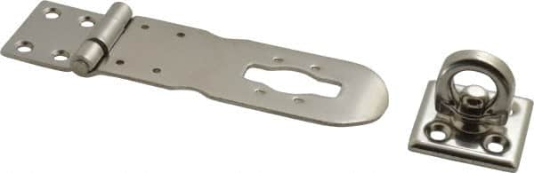 Sugatsune - 4-23/32" Long x 1-9/16" Wide, Durable Hasp - Stainless Steel - Americas Industrial Supply