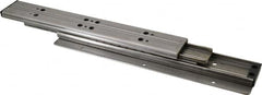 Sugatsune - 11.81" Slide Length, 13.22" Travel Length, Stainless Steel Ball Bearing Slide TSS3 - 1-1/16" Wide, 1-3/4" High, 210 Lb Capacity at Full Extension, Satin Finish - Americas Industrial Supply