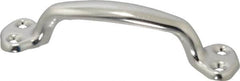 Made in USA - 8-5/16" Long x 1-1/16" Wide, Steel Heavy Duty Door Pull - Stainless Coated - Americas Industrial Supply