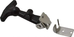 Value Collection - 2" Long x 1-27/32" Wide x 7/8" High, Hood Latch - Rubber & Steel, with Black Finish - Americas Industrial Supply