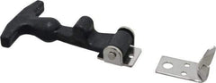 Value Collection - 5-3/8" Long x 3-1/8" Wide x 1-3/8" High, Hood Latch - Rubber & Steel, with Black Finish - Americas Industrial Supply