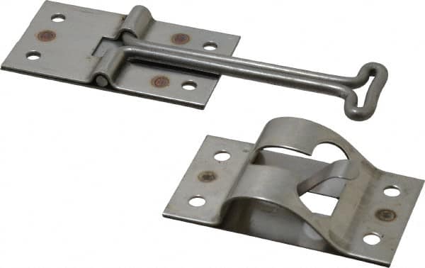 Made in USA - 5-1/2" Long Stainless Door Holder - 4" Stem Length - Americas Industrial Supply