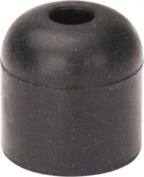 Made in USA - 5/16 Thread, 1" High, Rubber Bumpers - Recessed, 5/8" C-Projection Gage Line to Nose End, 1" Minor Axis - Americas Industrial Supply
