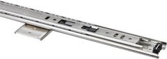 Knape & Vogt - 20" Slide Length, Chrome Variable-Height Pencil Drawer Slide - 3/4" Wide - Americas Industrial Supply