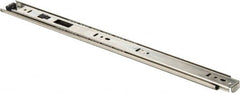 Knape & Vogt - 18" Slide Length, 13.5" Travel Length, Chrome Drawer Slide - Chrome Finish - Americas Industrial Supply