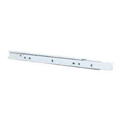 Knape & Vogt - 350mm Slide Length, 262mm Travel Length, Steel Epoxy-Coated Drawer Slide - White Epoxy Finish - Americas Industrial Supply