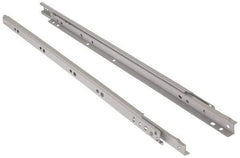 Knape & Vogt - 600mm Slide Length, 450mm Travel Length, Steel Epoxy-Coated Drawer Slide - White Epoxy Finish - Americas Industrial Supply