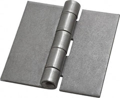 Stanley - 3" Long x 3" Wide, Extra Heavy Full Surface Hinge - Steel, Plain Finish - Americas Industrial Supply