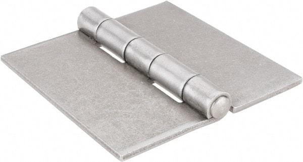Stanley - 4" Long x 4" Wide, Extra Heavy Full Surface Hinge - Steel, Plain Finish - Americas Industrial Supply