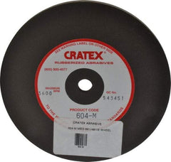 Cratex - 6" Diam x 1/2" Hole x 1/4" Thick, Surface Grinding Wheel - Silicon Carbide, Medium Grade, 3,600 Max RPM, Rubber Bond, No Recess - Americas Industrial Supply