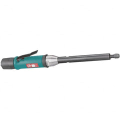 Dynabrade - 1/4" Collet, Straight Handle, Air Extended Length Die Grinder - 18,000 RPM, Rear Exhaust, 30 CFM, 0.5 hp, 90 psi, 1/4 NPT Inlet - Americas Industrial Supply