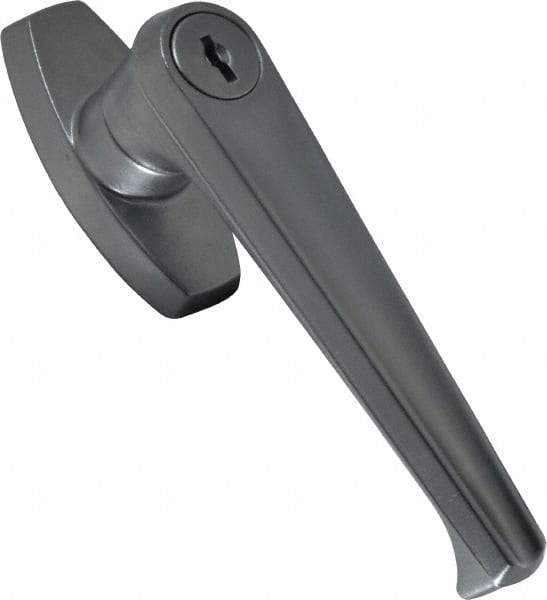 Made in USA - Locking Handle Latch - Polished Chrome Plated - Americas Industrial Supply