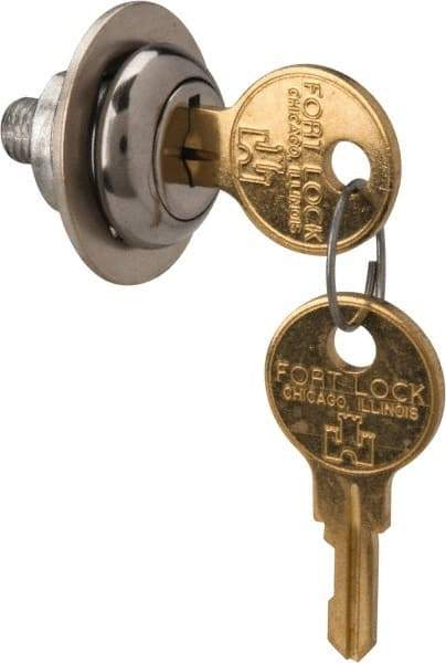 Made in USA - 5/32" Max Thickness, Standard Cam Lock - Stainless Steel Finish - Americas Industrial Supply