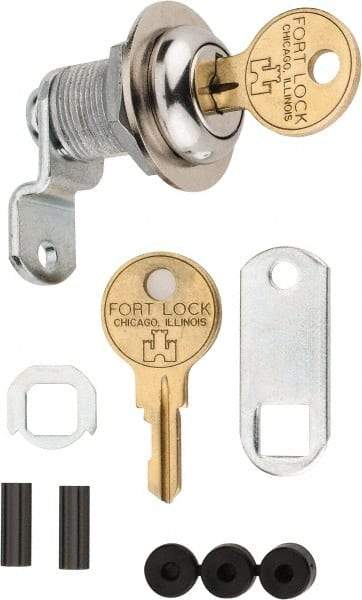 Made in USA - 21/32" Max Thickness, Standard Cam Lock - Stainless Steel Finish - Americas Industrial Supply