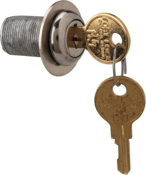 Made in USA - 15/16" Max Thickness, Standard Cam Lock - Stainless Steel Finish - Americas Industrial Supply