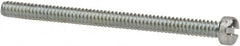 Value Collection - #4-40 UNC, 1-1/2" Length Under Head Slotted Drive Machine Screw - Fillister Head, Grade J82 Steel, Zinc-Plated Finish, Without Washer - Americas Industrial Supply
