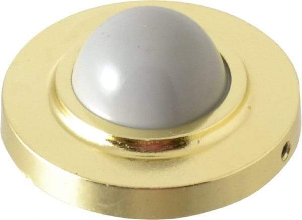 Value Collection - 2-1/2" Projection Convex Wall Bumper - Wall Mount, Brass Finish - Americas Industrial Supply