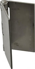 Made in USA - 4" Wide x 1/8" Thick, Blank Butt Hinge - Stainless Steel, Polished Finish - Americas Industrial Supply