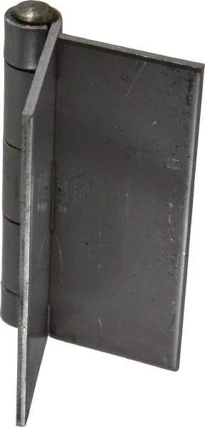 Made in USA - 4" Wide x 1/8" Thick, Blank Butt Hinge - Stainless Steel, Polished Finish - Americas Industrial Supply