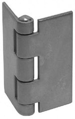 Made in USA - 6" Wide x 0.165" Thick, Blank Butt Hinge - Stainless Steel, Polished Finish - Americas Industrial Supply