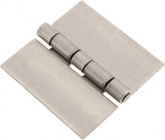 Made in USA - 2-1/2" Wide x 0.078" Thick, Blank Butt Hinge - Steel, Plain Finish - Americas Industrial Supply