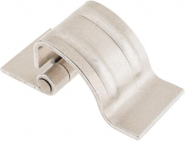 Made in USA - 1-1/4" Wide x 0.09" Thick, Concealed Hinge - Aluminum, Plain Finish - Americas Industrial Supply