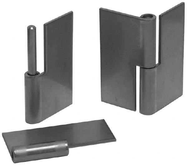 Made in USA - 1.44" Wide x 0.05" Thick, Slip Joint Hinge - Aluminum, Plain Finish - Americas Industrial Supply
