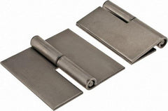 Made in USA - 3" Wide x 0.09" Thick, Slip Joint Hinge - Steel, Plain Finish - Americas Industrial Supply