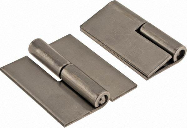 Made in USA - 1.68" Wide x 0.075" Thick, Slip Joint Hinge - Stainless Steel, Plain Finish - Americas Industrial Supply
