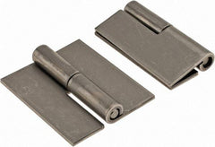 Made in USA - 1.68" Wide x 0.075" Thick, Slip Joint Hinge - Stainless Steel, Plain Finish - Americas Industrial Supply
