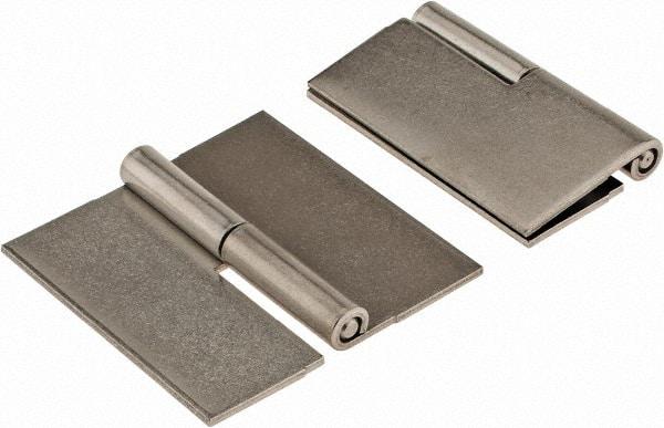 Made in USA - 2-1/2" Wide x 0.075" Thick, Slip Joint Hinge - Stainless Steel, Plain Finish - Americas Industrial Supply