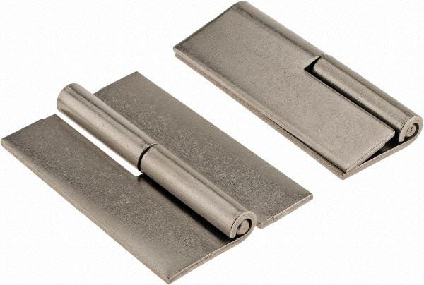 Made in USA - 2" Wide x 0.093" Thick, Slip Joint Hinge - Stainless Steel, Plain Finish - Americas Industrial Supply