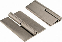 Made in USA - 2" Wide x 0.093" Thick, Slip Joint Hinge - Stainless Steel, Plain Finish - Americas Industrial Supply