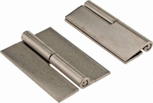 Made in USA - 2" Wide x 0.093" Thick, Slip Joint Hinge - Stainless Steel, Plain Finish - Americas Industrial Supply