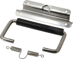 Value Collection - Full Plate Chest Handle with 90° Stop - 5-1/4" Wide x 3-1/4" High, Polished - Americas Industrial Supply