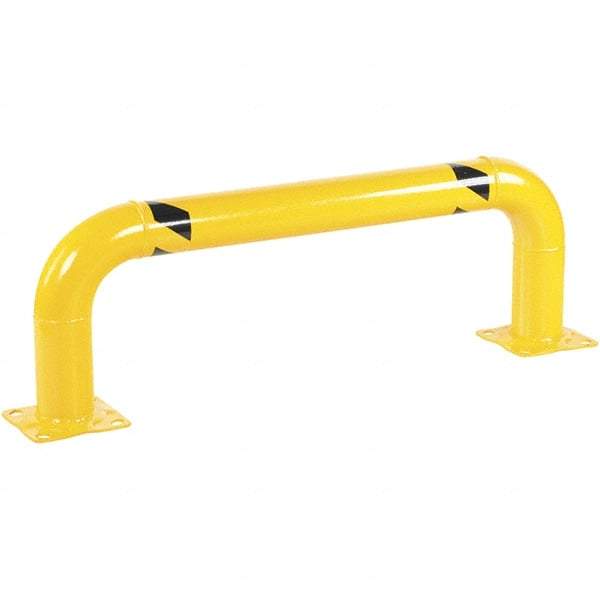 Vestil - 48" Long x 16" High, Steel Rack Guard - Low Profile, 4-1/2" Pipe - Americas Industrial Supply