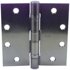 Stanley - 4-1/2" Long x 4-1/2" Wide Steel Full Surface Commercial Hinge - Americas Industrial Supply
