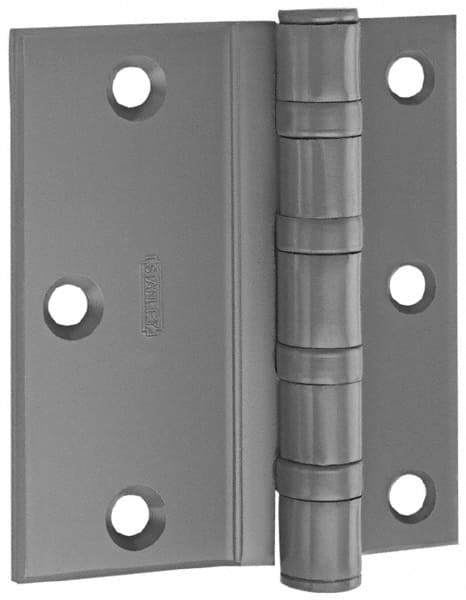 Stanley - 4-1/2" Long x 4-1/2" Wide Steel Full Surface Commercial Hinge - Americas Industrial Supply