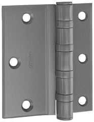 Stanley - 4-1/2" Long x 4-1/2" Wide Steel Full Surface Commercial Hinge - Americas Industrial Supply