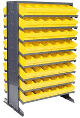 Quantum Storage - 800 Lb Capacity, 24" Deep x 36" Wide x 60" High, Steel Pick Rack - 2 Sides, 96 Red Polystyrene Bins - Americas Industrial Supply