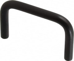 Electro Hardware - Round Handle - Black Coated, Aluminum, 2" Center to Center - Americas Industrial Supply