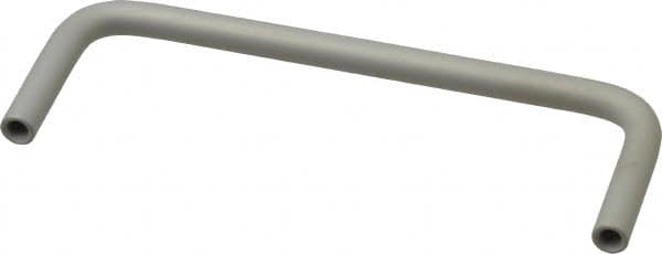 Electro Hardware - Round Handle - Clear Finish, Aluminum, 4" Center to Center - Americas Industrial Supply