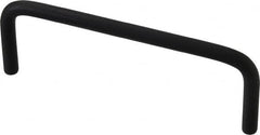 Electro Hardware - Round Handle - Black Coated, Aluminum, 4" Center to Center - Americas Industrial Supply