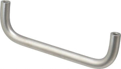 Electro Hardware - 8-32 Internal Thread, 5/16" Handle Diam, Plain Stainless Steel Drawer Pull - 4" Center to Center - Americas Industrial Supply