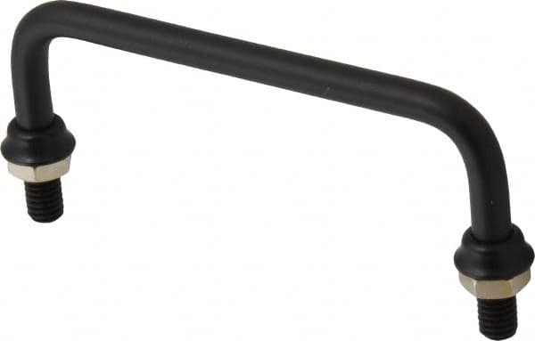 Electro Hardware - Round Handle - Black Coated, Aluminum, 4-1/4" Center to Center - Americas Industrial Supply